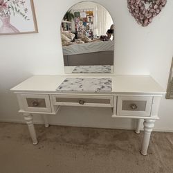 Vanity Desk and Mirror 