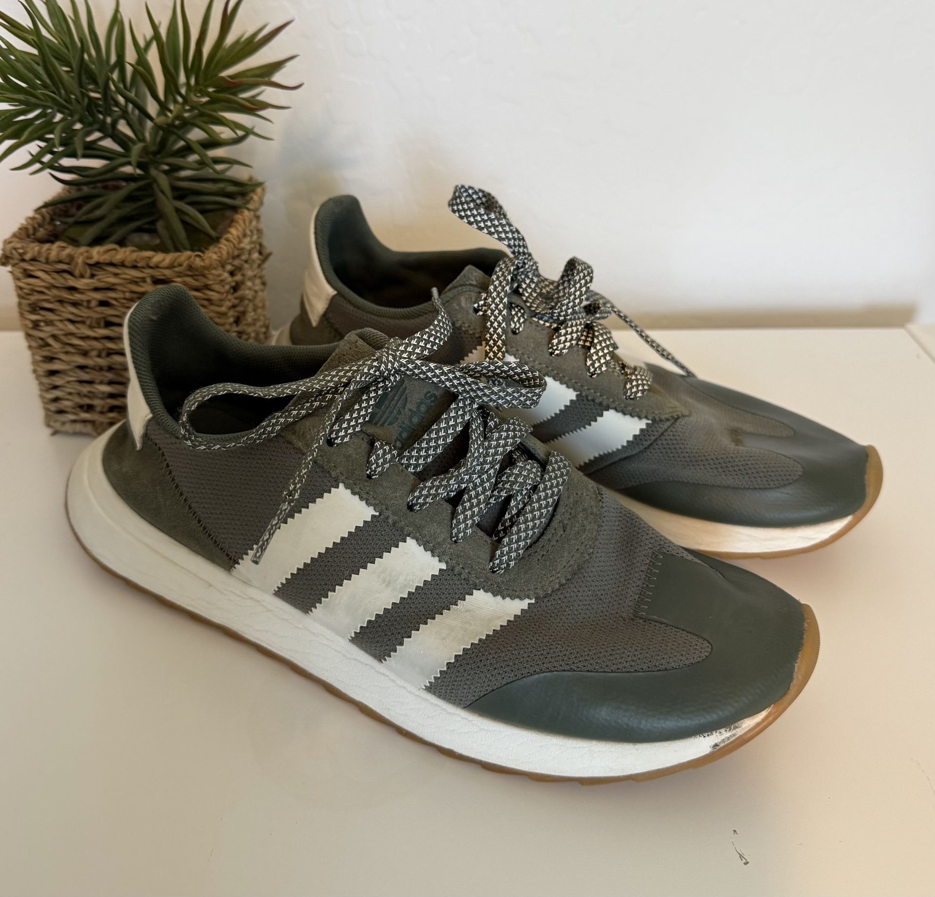 Adidas Flashback Primeknit Dark Green Mens 9 Women’s 12 Sneakers Shoes Footwear