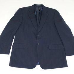 Statements Mens Pinstripe Suit Jacket Size 38 Regular Wool Blazer Coat