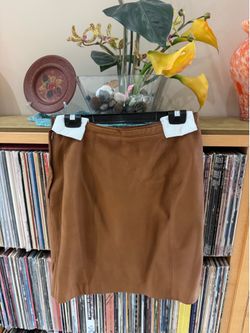 PRICE DROP: KENAR LEATHERS, 10, lined, butter-soft rust/saddle LAMBSKIN LEATHER