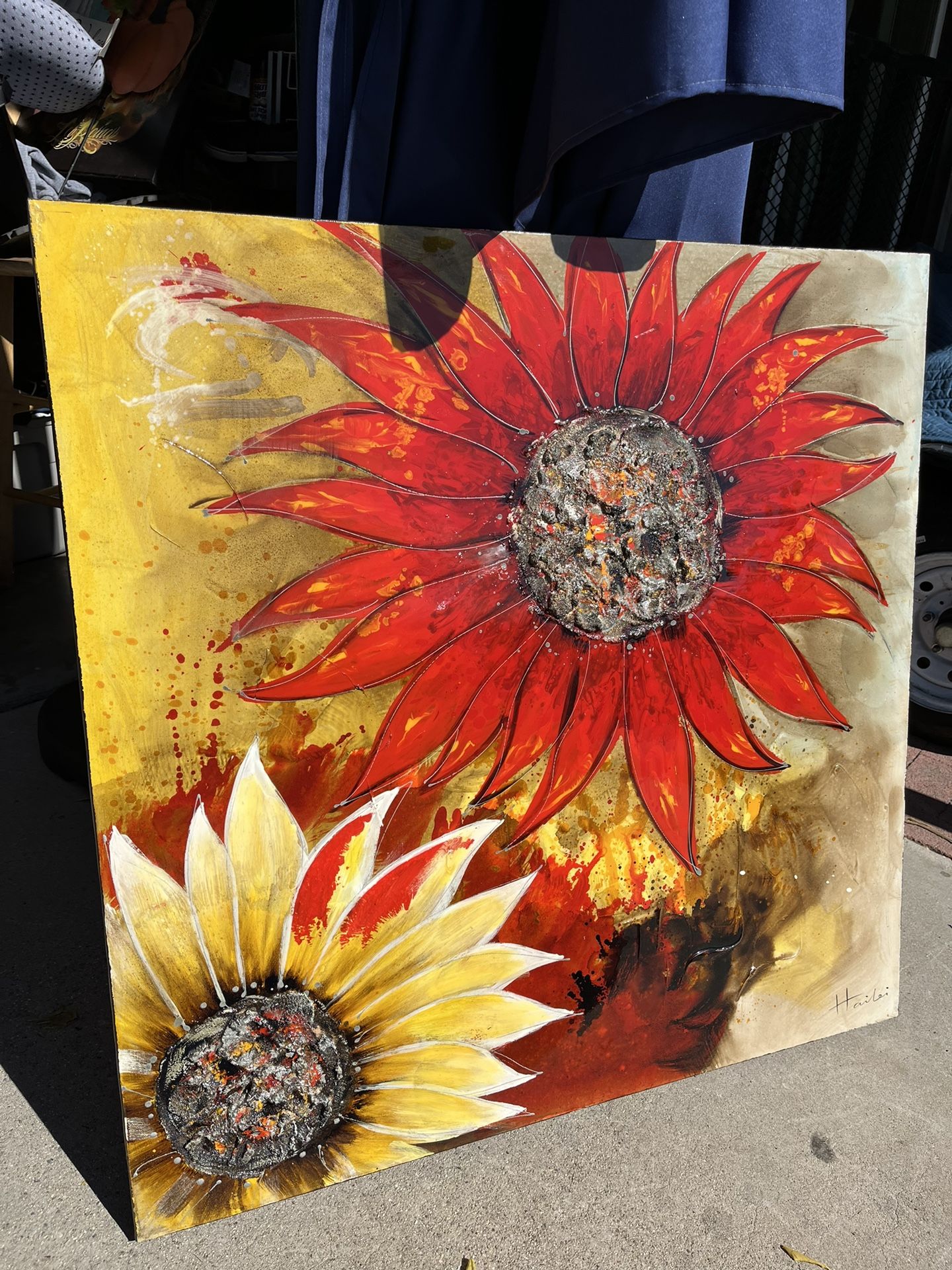 Original Hai Lei canvas acrylic painting