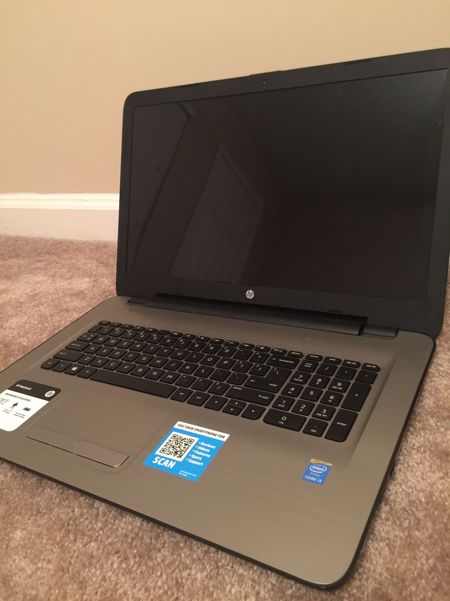 17 inch HP Notebook Touchscreen W/ Case