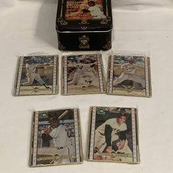1995 Willie Mays Embossed Metal Collector Cards.