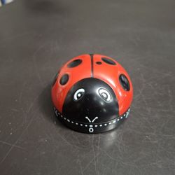 "NEW " Cute Ladybug 🐞 Kitchen 60 Minute Manual Alarm, Great For Cooking & Exercising 2 3/8"W