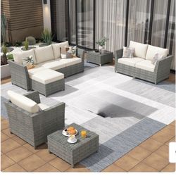 Ovios New Rimaru Series Patio Furniture Set 8 -Piece 