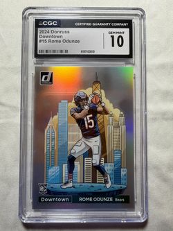 2024 Donruss Downtown Rome Odunze RC CGC 10
