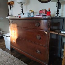 Old Dresser With Mirror