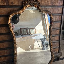Antique Vintage Rococo Style Mirror 