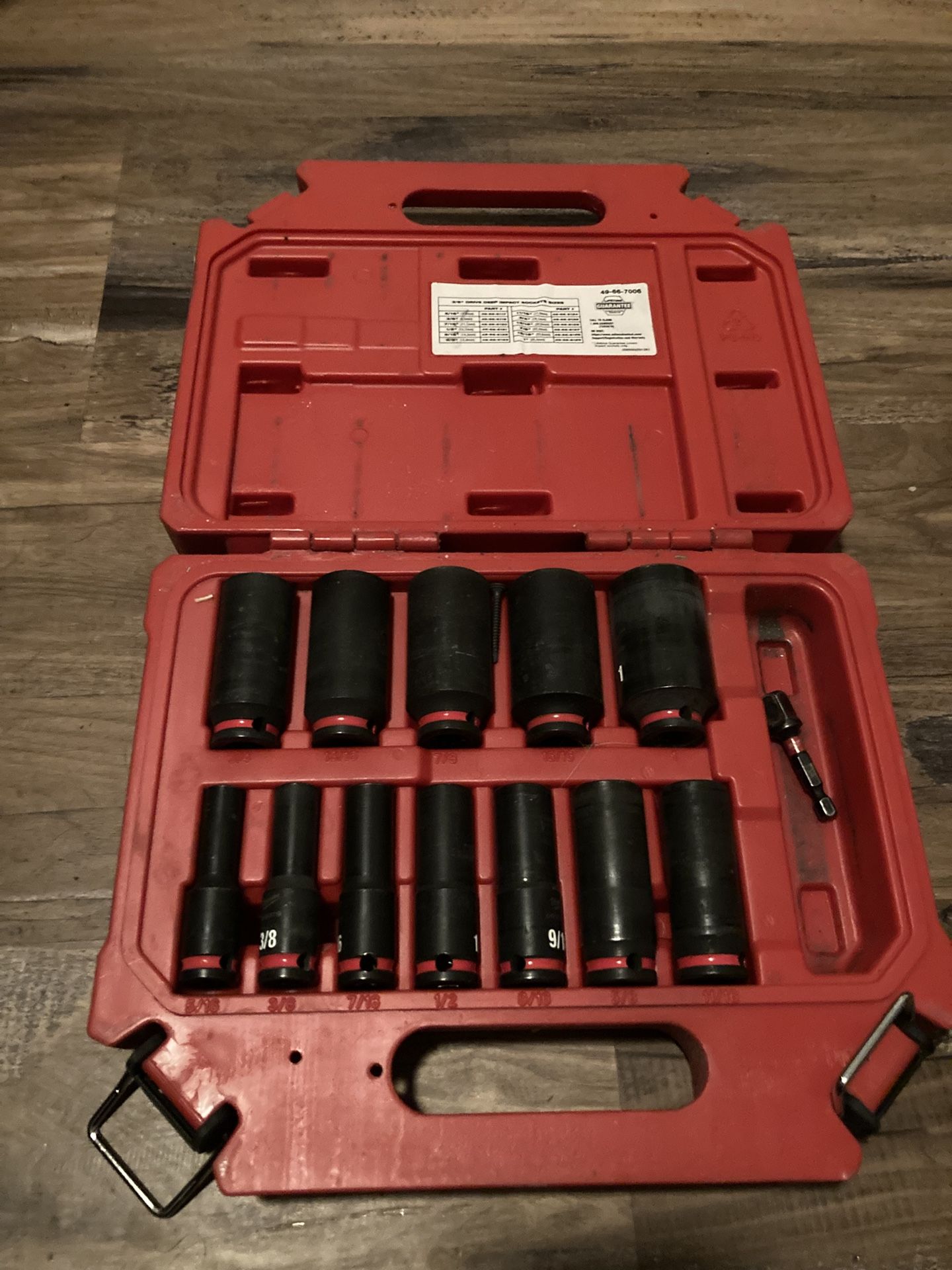 SHOCKWAVE 3/8 in. Drive SAE Deep Well Impact Socket Set (12-Piece) 