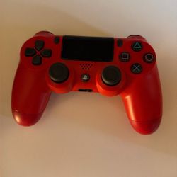 Red DualShock controller