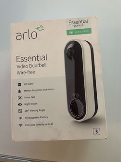 Brand New Arlo Essential Wire-Free Video Doorbell