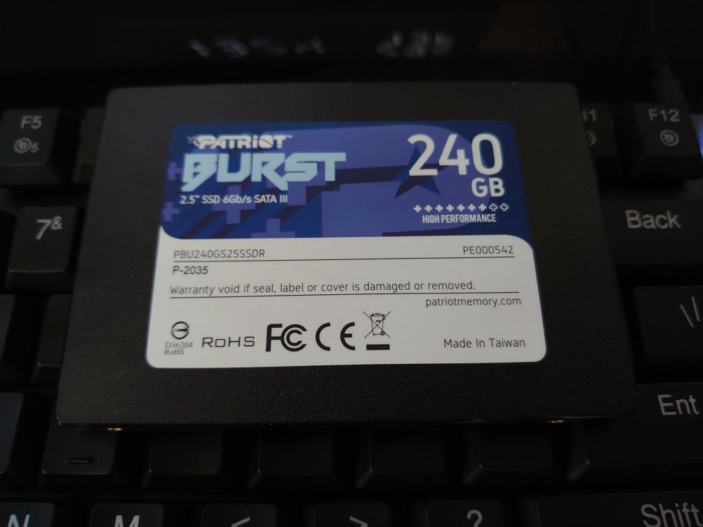 240GB 2.5" Patriot Burst SSD SATA III Laptop Desktop Computer Gaming PC