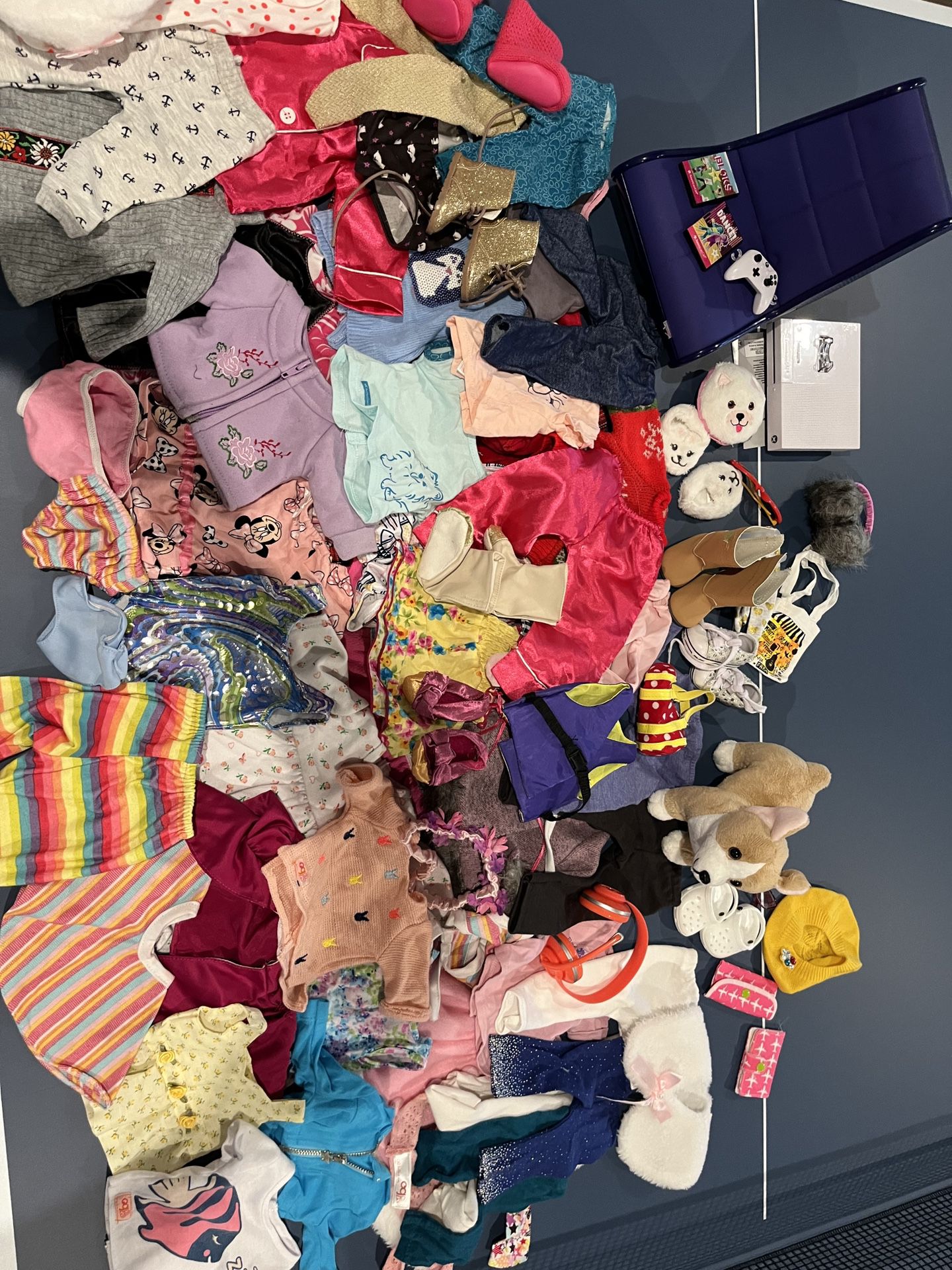 80+ American Girl Doll Clothes, Accessories and Gaming Chair/set