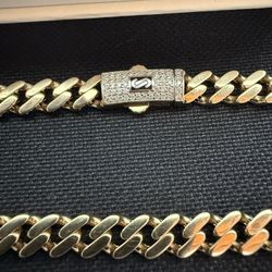 18k MONACO NECKLACE W/STONE SIZE 22 