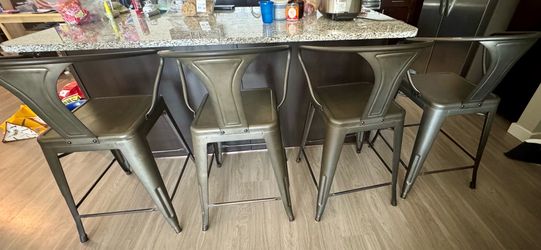 4 Metal Stool