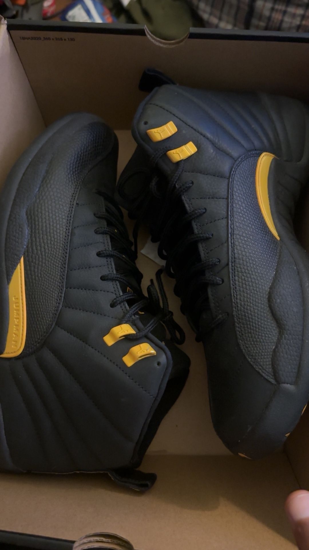 Jordan 12s Black Taxi
