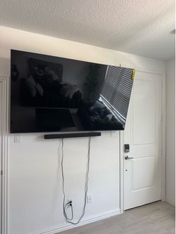Samsung 75inch and 80inch TVs. Also selling the speak under the tv and also my fire place