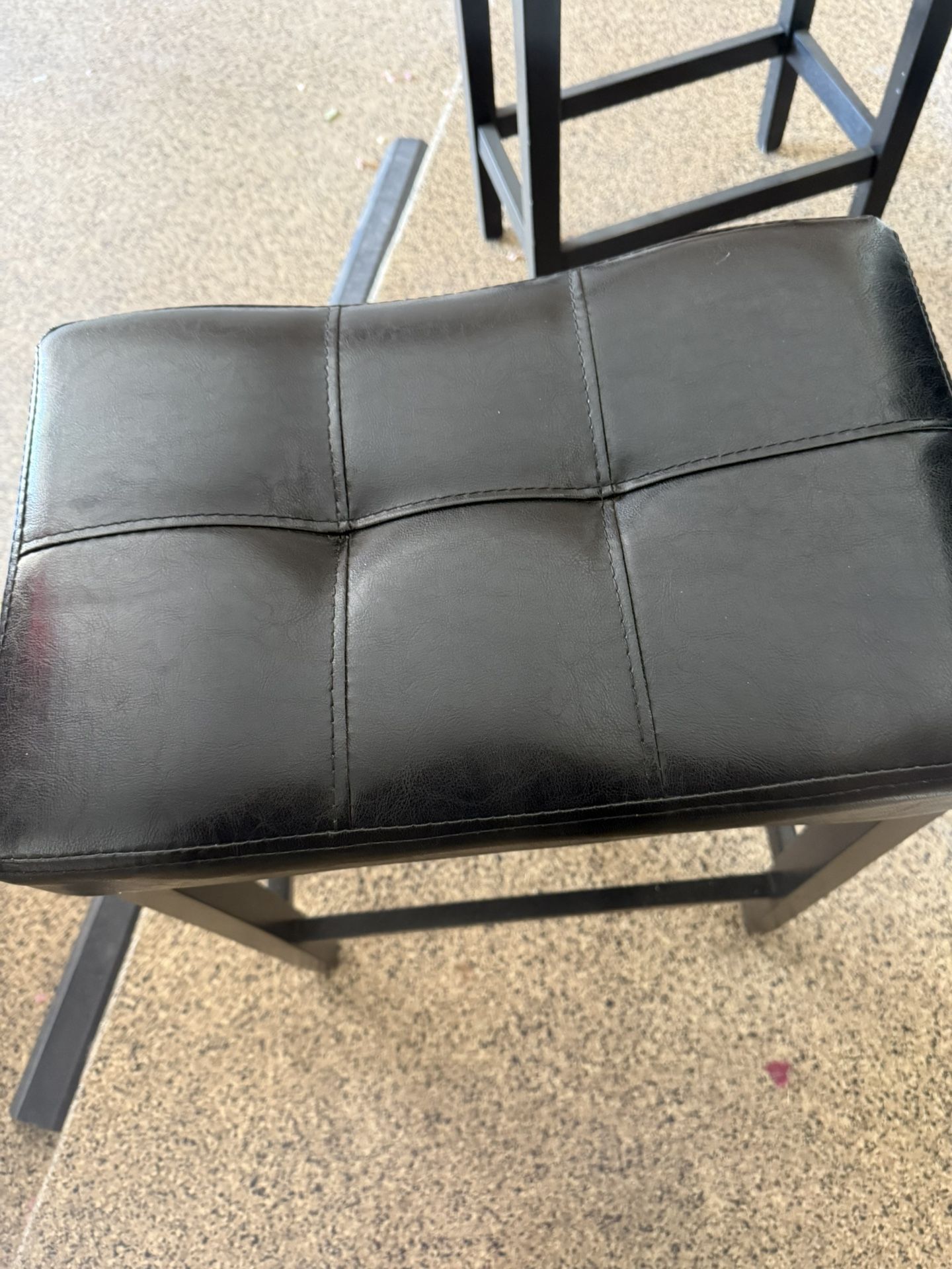 Faux Leather Stool