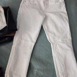Pantalón Blanco Guess Casi Nuevo