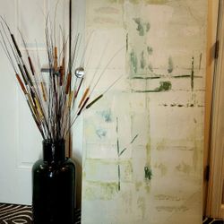 Large Picture & Matching Vase