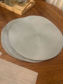 Round Woven Placemats Set of 6