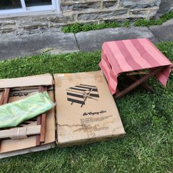 The Company Store Stools Lot Of 2