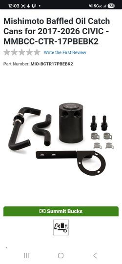 Honda civic mishimoto catch can