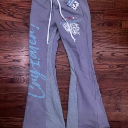 Lifted Anchors Purple/Blue Flared Sweats