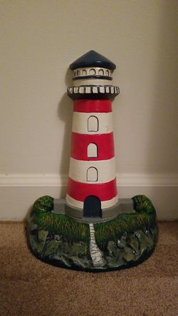 1980's Cast Iron Lighthouse Door Stop