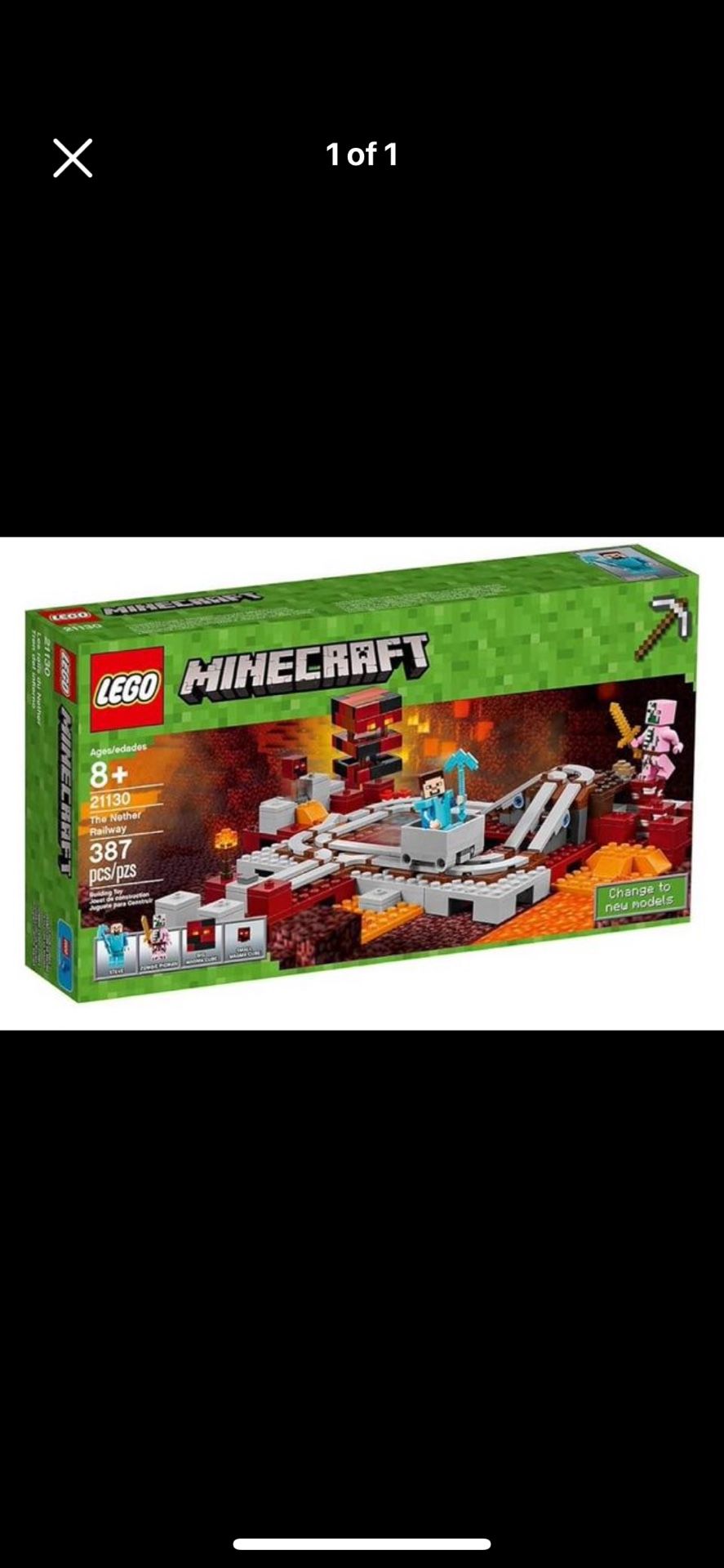 Unopened LEGO Minecraft The Nether Railway 21130