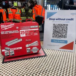 Milwaukee 1/4 in. Drive SAE/Metric Ratchet and Socket Mechanics Tool Set (25-Piece)