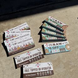 Premium  Dog Food coupon booklets
