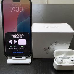 iPhone Active Noise Canceling Wireless Earbuds AirPods Pro 2nd Generation New With Active Noise Canceling