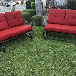 patio swing beanch set 2 pieces 