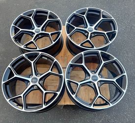 New 20 Inch S-Line Style Rims Wheels 20x9 +43 (5x112) CB: 66.6 Squared Set Fits Audi