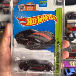 Hot Wheels Ferrari 599XX from the 2015 HW Workshop series, specifically car
