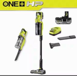 RYOBI ONE+ HP 18V Cordless Pet Stick Vacuum Cleaner Kit with 4.0 Ah HIGH PERFORMANCE Battery and Charger