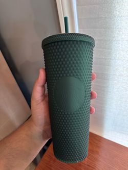 Starbucks Dark Green Matte Studded Venti Tumbler Cold Cup 24 oz (New with Tags)