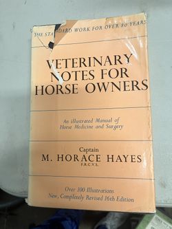 Veterinary Notes For Horse Owners 