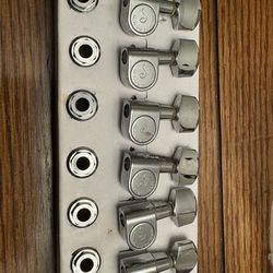 Old School West German Schaller 6 In Line Machine Heads/Tuners