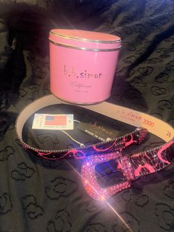B.B Simon Rhinestone Belt