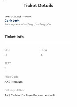 Carin Leon Tickets
