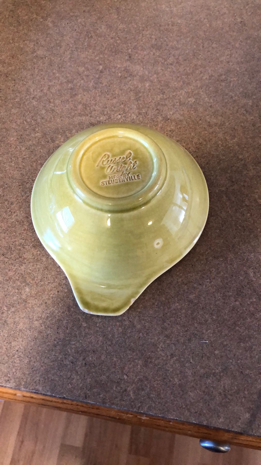 Vtg MCM Decor.  Russel Wright Chartreuse Bowl/ Fruit Bowl
