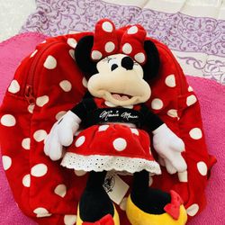 Disney World - Beautiful Polka Dot Mini Mouse Backpack