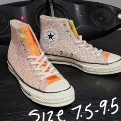 New Converse All Star Chuck Taylor Glillter Size 7.5 Men's 9.5 Women’s 
