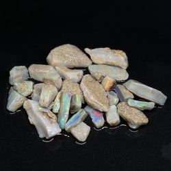 Rough Mintabie Opal Parcel Full of Fun Surprises & Different Types to Work With