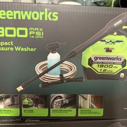 Brand New Greenworks 1900 Psi Pressure Washer