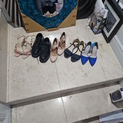 Set Of Shoes And Heels Woman Size 7M
