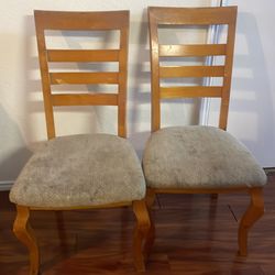 2 dining room chairs