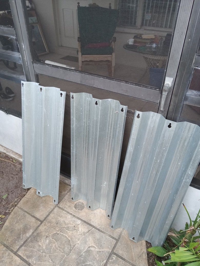 Metal Hurricane Shutters Lot Of 3 $8 Each Or Best Offer For Mutiple